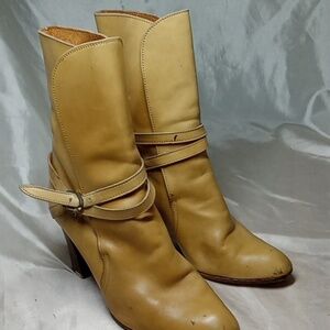 Italian leather boots women's size 37